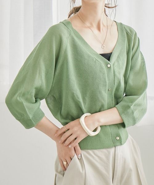 Be You 【 Button Trim Cardigan Women 】 ファッション レディースファッション トップス カーディガン ボレロ レディー WOMENS/トップス/カーディガン/ボレロ(並び順：高い順