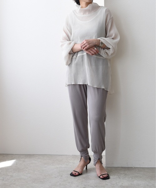 Eimee Law サテン切替　ジョガーパンツ Eimee Law（エイミーロウ）の「サテン切替ジョグパンツ（その他