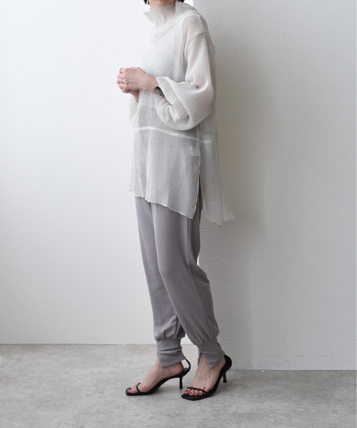 Eimee Law サテン切替 ジョガーパンツ Eimee Law（エイミーロウ）の