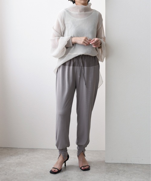 Eimee Law サテン切替　ジョガーパンツ Eimee Law（エイミーロウ）の「サテン切替ジョグパンツ（その他