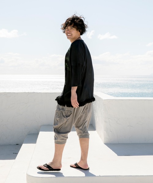 チャイハネ(チャイハネ)の「【チャイハネ】yul トライバル柄フリンジMEN'Sトップス(その他トップス・メンズ・ブラック/ベージュ/ブルー・FREE)」の9枚目の写真