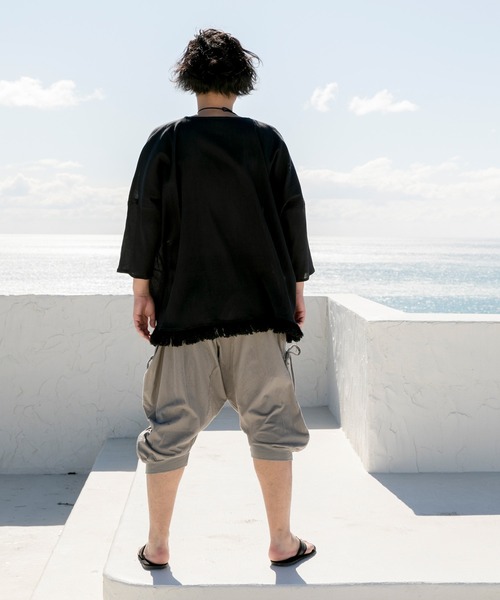 チャイハネ(チャイハネ)の「【チャイハネ】yul トライバル柄フリンジMEN'Sトップス(その他トップス・メンズ・ブラック/ベージュ/ブルー・FREE)」の10枚目の写真