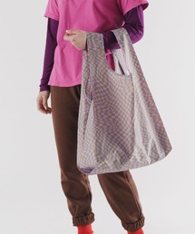 BAGGU | STANDARD BAGGU 388.チェッカー ラベンダー×ベージュ(エコバッグ/サブバッグ)