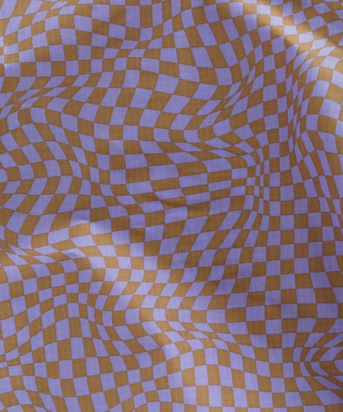 BAGGU（バグー）の「STANDARD BAGGU 388.チェッカー ラベンダー×ベージュ（エコバッグ/サブバッグ・レディース・ラベンダー・FREE）」の4枚目の写真
