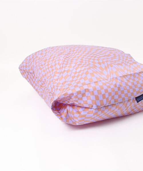 BAGGU（バグー）の「STANDARD BAGGU 388.チェッカー ラベンダー×ベージュ（エコバッグ/サブバッグ・レディース・ラベンダー・FREE）」の7枚目の写真