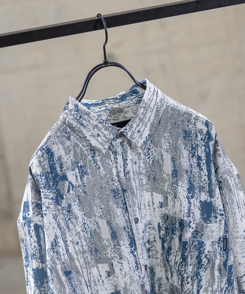 Naive magic（ナイーブマジック）の「【a】ナチュラルストレッチ総柄プリント長袖シャツ（シャツ/ブラウス・メンズ・ブラック/ブラウン系その他/マルチ/ブラック系その他/ブルー/ブラウン/グレー・X-LARGE/LARGE/MEDIUM）」の8枚目の写真