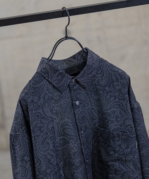 Naive magic（ナイーブマジック）の「【a】ナチュラルストレッチ総柄プリント長袖シャツ（シャツ/ブラウス・メンズ・ブラック/ブラウン系その他/マルチ/ブラック系その他/ブルー/ブラウン/グレー・X-LARGE/LARGE/MEDIUM）」の20枚目の写真