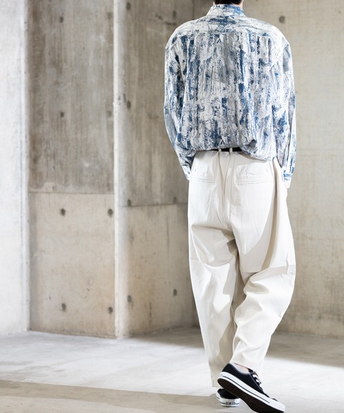 Naive magic（ナイーブマジック）の「【a】ナチュラルストレッチ総柄プリント長袖シャツ（シャツ/ブラウス・メンズ・ブラック/ブラウン系その他/マルチ/ブラック系その他/ブルー/ブラウン/グレー・X-LARGE/LARGE/MEDIUM）」の12枚目の写真