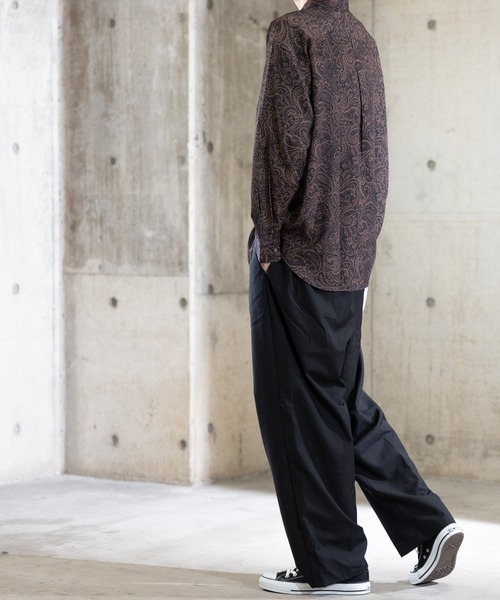 Naive magic（ナイーブマジック）の「【a】ナチュラルストレッチ総柄プリント長袖シャツ（シャツ/ブラウス・メンズ・ブラック/ブラウン系その他/マルチ/ブラック系その他/ブルー/ブラウン/グレー・X-LARGE/LARGE/MEDIUM）」の15枚目の写真