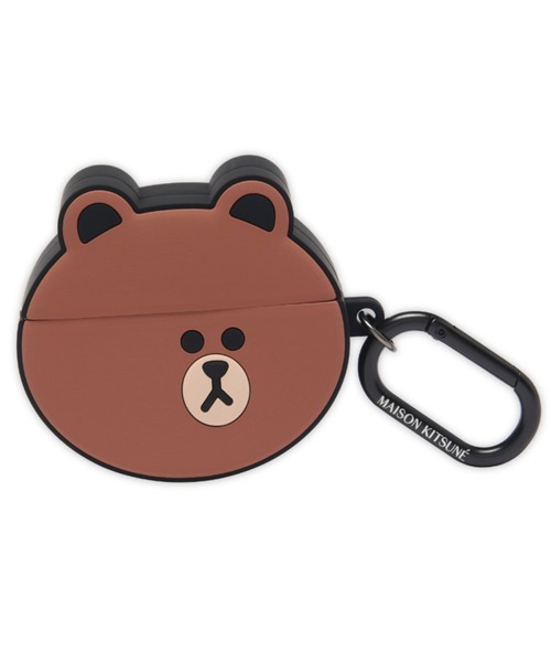 Maison Kitsune(メゾンキツネ)の「LINE x KITSUNE BROWN AIRPODS PRO CASE(スマホグッズ・メンズ・ブラウン・U)」の1枚目の写真