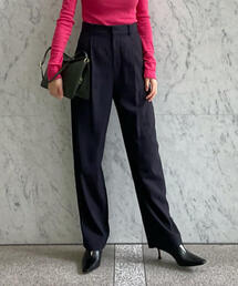 TOMORROWLAND  | ユーティリティツイル フロントタックパンツ(スラックス)