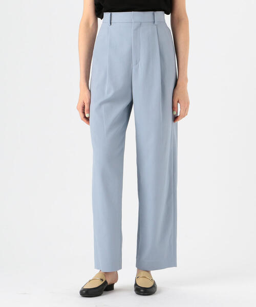 TOMORROWLAND (トゥモローランド)の「ユーティリティツイル フロントタックパンツ(スラックス・レディース・レッド/ライトブルー/ネイビー・32/36/34)」の4枚目の写真