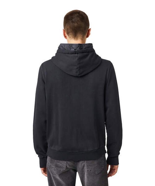 DIESEL（ディーゼル）の「メンズ ジャケット コンビネーション パーカー（ナイロンジャケット・メンズ・ベージュ/ブラック・MEDIUM/LARGE/SMALL/XX-LARGE/X-LARGE/X-SMALL）」の18枚目の写真