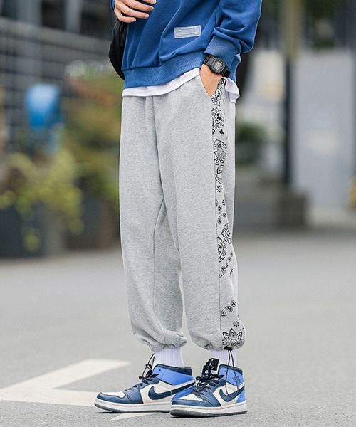 HOOK(フック)の「【HOOK】【新作】 サイドバンダナ切り替えスウェットパンツ(スウェットパンツ・メンズ・グレー/ブラック・M/XXL/L/XL)」の16枚目の写真