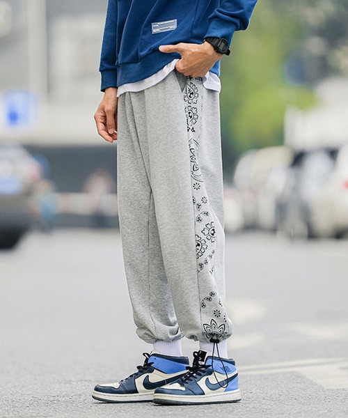 HOOK(フック)の「【HOOK】【新作】 サイドバンダナ切り替えスウェットパンツ(スウェットパンツ・メンズ・グレー/ブラック・M/XXL/L/XL)」の17枚目の写真