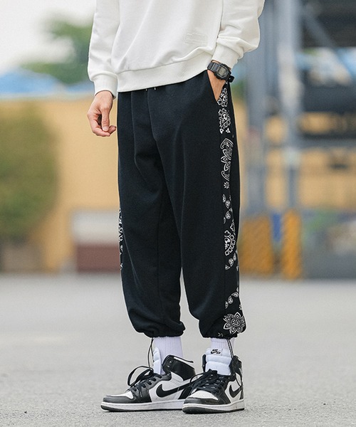 HOOK(フック)の「【HOOK】【新作】 サイドバンダナ切り替えスウェットパンツ(スウェットパンツ・メンズ・グレー/ブラック・M/XXL/L/XL)」の14枚目の写真