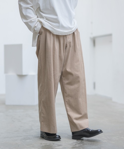 CASPER JOHN（キャスパージョン）の「コーデュロイワイドテーパードパンツ（その他パンツ・メンズ・ブラウン/ベージュ/ブラック・マルチサイズ）」の19枚目の写真