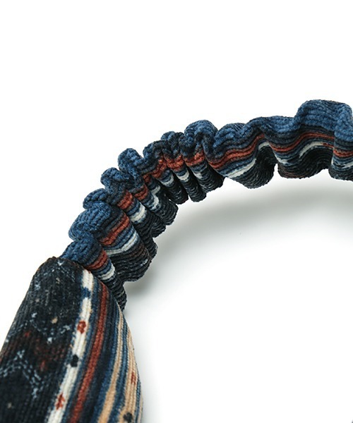 チチカカ（チチカカ）の「ストライプコーデュロイヘアバンド（ヘアバンド・レディース・ネイビー/レッド/オレンジ・FREE）」の16枚目の写真