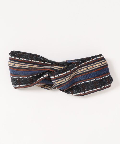 チチカカ（チチカカ）の「ストライプコーデュロイヘアバンド（ヘアバンド・レディース・ネイビー/レッド/オレンジ・FREE）」の18枚目の写真