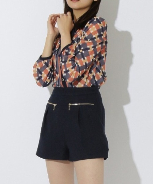 REDYAZEL（レディアゼル）の「ツィードショートパンツ（その他パンツ・レディース・オフホワイト/ブルー/ブラック/ネイビー・SMALL/MEDIUM）」の4枚目の写真