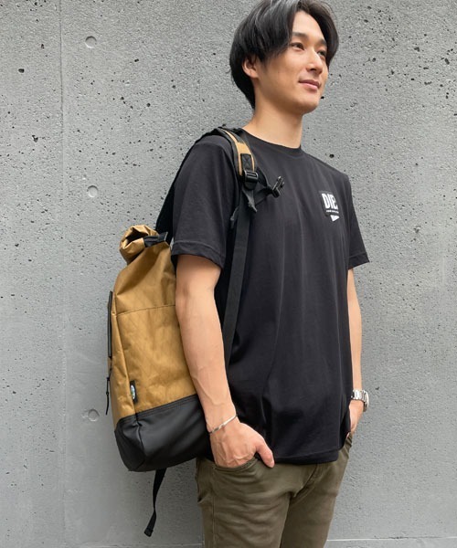 ✨美品・完売品✨ディーゼル リュック ブラック デイパック コーティングナイロン DIESEL（ディーゼル）の「メンズ セイルクロス バックパック