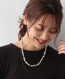 GLOBAL WORK | パールチェーンネックレス/217159(ネックレス)