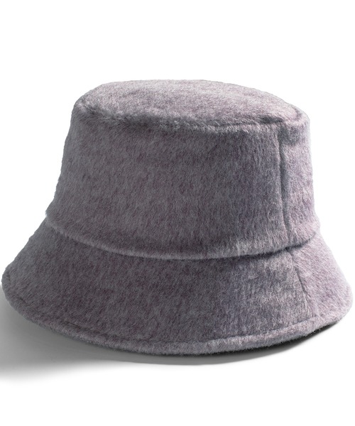 QUEENHEAD(クイーンヘッド)の「シャギーバケットハット(ハット・レディース・グレー/ラベンダー/ベージュ/チャコール・FREE)」の8枚目の写真