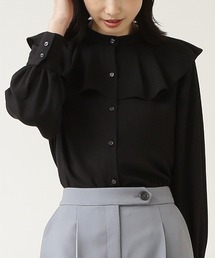 NATURAL BEAUTY BASIC | ラッフルカラーブラウス/0171210900(シャツ/ブラウス)