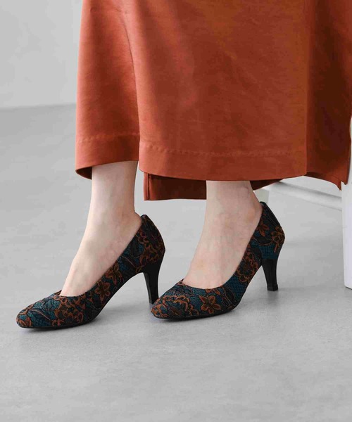ORiental TRaffic(オリエンタルトラフィック)の「ラウンドトゥヒールパンプス/12313(パンプス・レディース・グリーン/ゴールド/ブラック/ネイビー・39/40/41/34/35/38/42/37/36/33/43)」の3枚目の写真