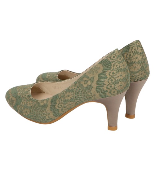 ORiental TRaffic(オリエンタルトラフィック)の「ラウンドトゥヒールパンプス/12313(パンプス・レディース・グリーン/ゴールド/ブラック/ネイビー・39/40/41/34/35/38/42/37/36/33/43)」の11枚目の写真