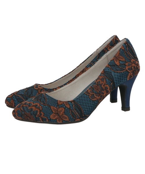 ORiental TRaffic(オリエンタルトラフィック)の「ラウンドトゥヒールパンプス/12313(パンプス・レディース・グリーン/ゴールド/ブラック/ネイビー・39/40/41/34/35/38/42/37/36/33/43)」の6枚目の写真