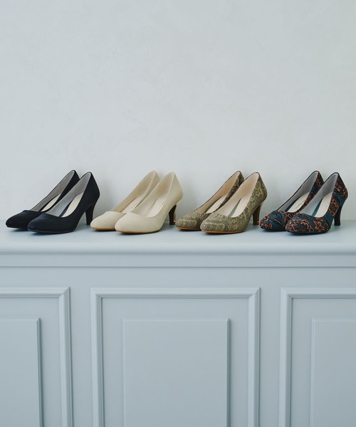 ORiental TRaffic(オリエンタルトラフィック)の「ラウンドトゥヒールパンプス/12313(パンプス・レディース・グリーン/ゴールド/ブラック/ネイビー・39/40/41/34/35/38/42/37/36/33/43)」の5枚目の写真