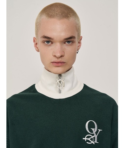 OY（オーワイ）の「『OY/オーワイ』REVERSE ZIPPER POLA MTM/ リバース ジッパーポーラ スウェットシャツ プルーオーバー（スウェット・メンズ・グリーン/ホワイト/ブラック・FREE）」の17枚目の写真