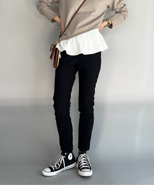 PICCIN（ピッチン）の「メリルハイテンションサーモストアパンツ（その他パンツ・レディース・チャコールグレー/ブラック/ベージュ・M）」の2枚目の写真