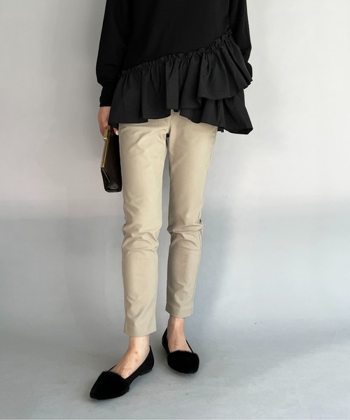 PICCIN（ピッチン）の「メリルハイテンションサーモストアパンツ（その他パンツ・レディース・チャコールグレー/ブラック/ベージュ・M）」の6枚目の写真