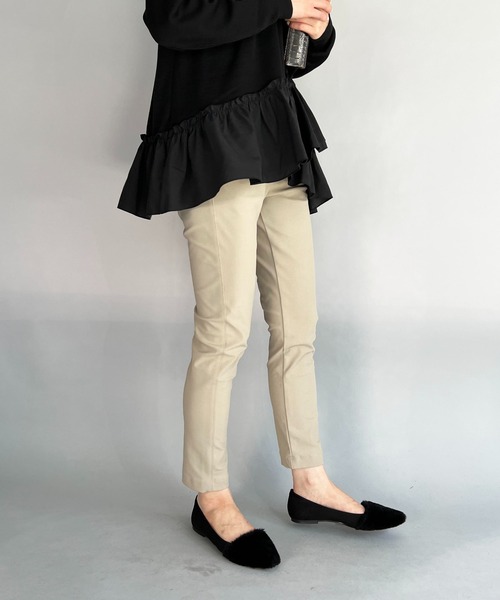 PICCIN（ピッチン）の「メリルハイテンションサーモストアパンツ（その他パンツ・レディース・チャコールグレー/ブラック/ベージュ・M）」の7枚目の写真