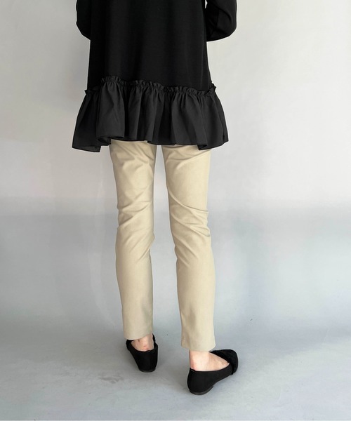 PICCIN（ピッチン）の「メリルハイテンションサーモストアパンツ（その他パンツ・レディース・チャコールグレー/ブラック/ベージュ・M）」の8枚目の写真