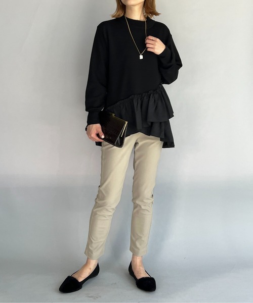 PICCIN（ピッチン）の「メリルハイテンションサーモストアパンツ（その他パンツ・レディース・チャコールグレー/ブラック/ベージュ・M）」の9枚目の写真