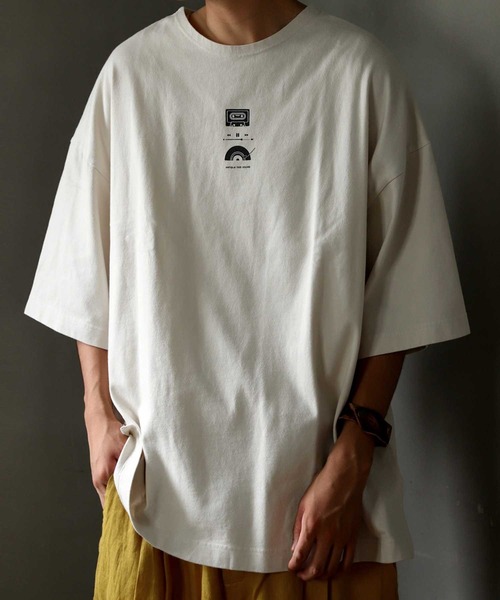 antiqua(アンティカ)の「【tree cafe】半袖Tシャツ(Tシャツ/カットソー・メンズ・ホワイト系その他・L/XL)」の4枚目の写真