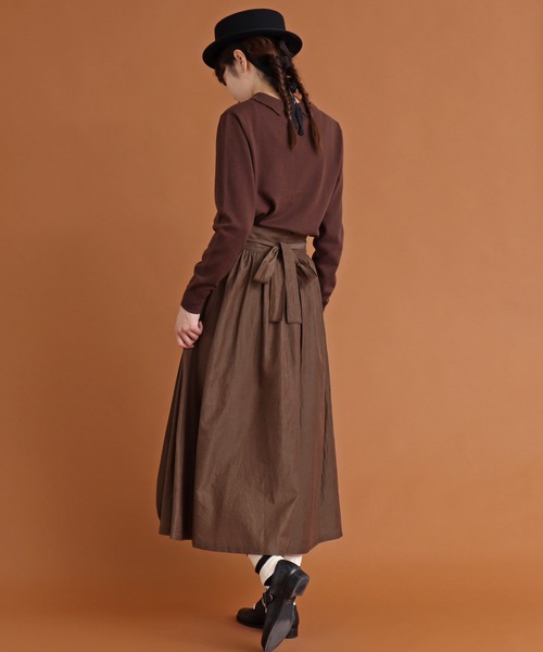Malle(マル)の「malle ウール/コットン12G 衿付きセーター(ニット/セーター・レディース・ブラウン/ブラック/アイボリー・FREE)」の8枚目の写真