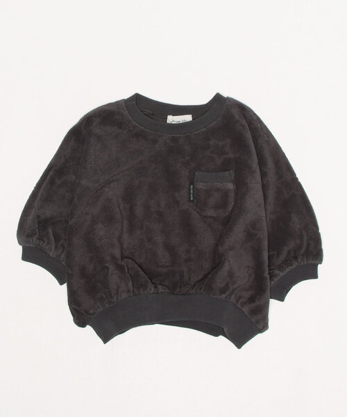 quoti use fith（クゥオティ　ユース　フィス）の「星柄パイル 長袖クルースウェット（スウェット・キッズ・チャコールグレー/ホワイト/パープル・100/90/80/120/130/110）」の10枚目の写真