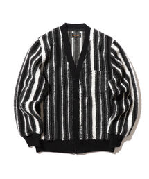 BEAMS PLUS | BEAMS PLUS / ストライプ  ボア フリース カーディガン(カーディガン/ボレロ)