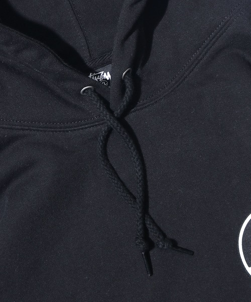 STUSSY（ステューシー）の「STUSSY/ステューシー PEACE DOT HOOD 裏起毛 フーディー バックプリント ブランドロゴ（パーカー・メンズ・ブラック/アッシュグレー・L/XL/M）」の7枚目の写真
