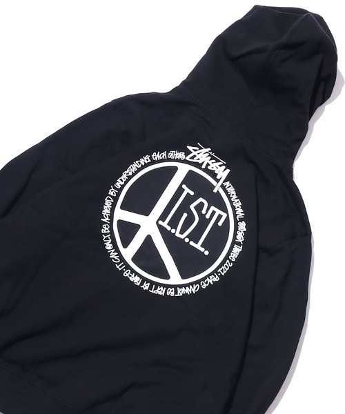 STUSSY（ステューシー）の「STUSSY/ステューシー PEACE DOT HOOD 裏起毛 フーディー バックプリント ブランドロゴ（パーカー・メンズ・ブラック/アッシュグレー・L/XL/M）」の20枚目の写真