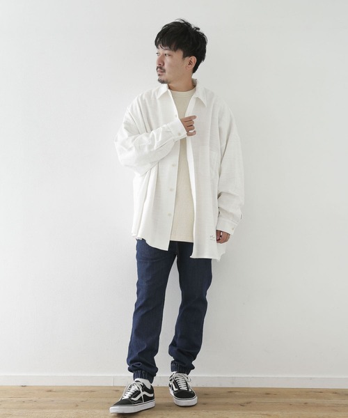 ARMY TWILL（アーミーツイル）の「ARMY TWILL　Cotton Slab BigShirts（シャツ/ブラウス・メンズ・オフホワイト/チャコールグレー/ブラウン・MEDIUM/LARGE）」の19枚目の写真
