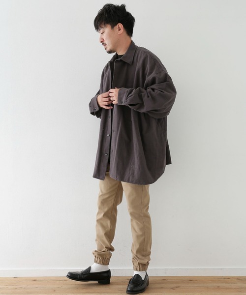 ARMY TWILL（アーミーツイル）の「ARMY TWILL　Cotton Slab BigShirts（シャツ/ブラウス・メンズ・オフホワイト/チャコールグレー/ブラウン・MEDIUM/LARGE）」の6枚目の写真
