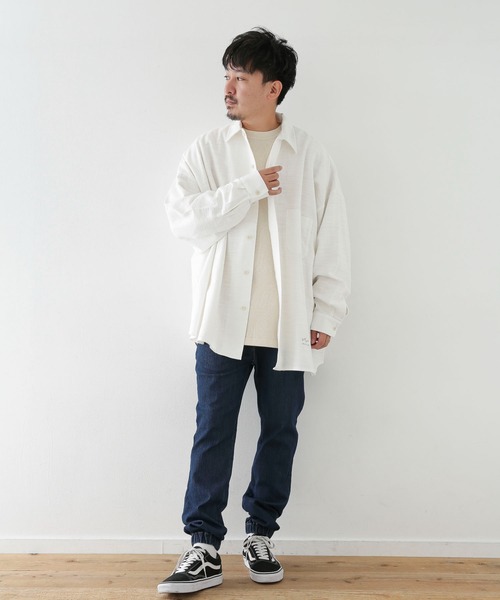 ARMY TWILL（アーミーツイル）の「ARMY TWILL　Cotton Slab BigShirts（シャツ/ブラウス・メンズ・オフホワイト/チャコールグレー/ブラウン・MEDIUM/LARGE）」の10枚目の写真