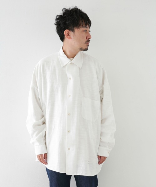 ARMY TWILL（アーミーツイル）の「ARMY TWILL　Cotton Slab BigShirts（シャツ/ブラウス・メンズ・オフホワイト/チャコールグレー/ブラウン・MEDIUM/LARGE）」の15枚目の写真