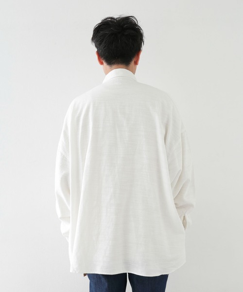 ARMY TWILL（アーミーツイル）の「ARMY TWILL　Cotton Slab BigShirts（シャツ/ブラウス・メンズ・オフホワイト/チャコールグレー/ブラウン・MEDIUM/LARGE）」の17枚目の写真
