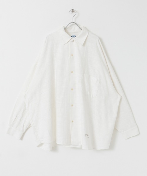 ARMY TWILL（アーミーツイル）の「ARMY TWILL　Cotton Slab BigShirts（シャツ/ブラウス・メンズ・オフホワイト/チャコールグレー/ブラウン・MEDIUM/LARGE）」の4枚目の写真